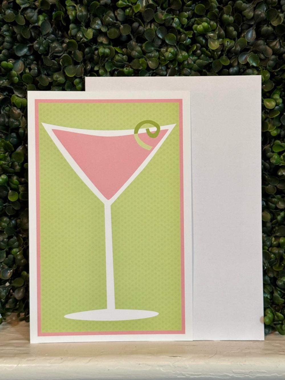 Hicks Paper Goods Martini Glass  Invitations-Pack of 20 invites/envelopes